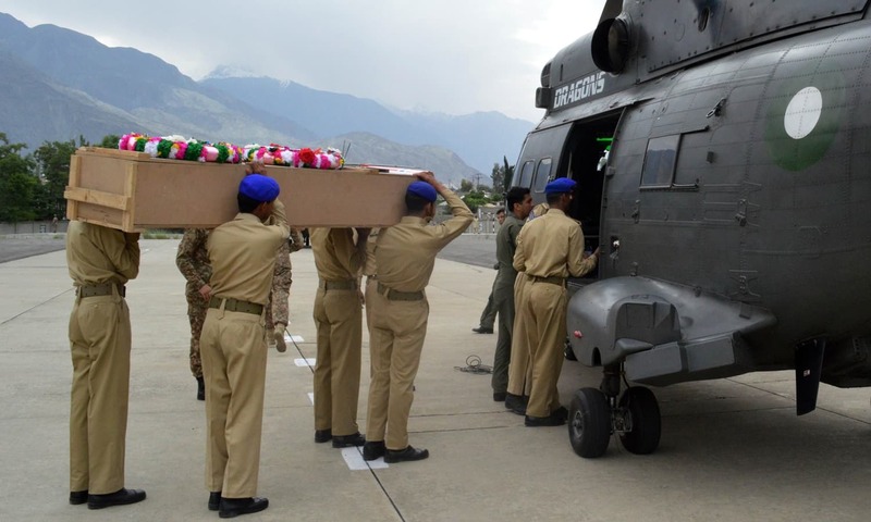 Foreign Delegations Arrive to Receive Bodies of Naltar Victims
